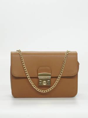Tan Compact Sling Bag 1
