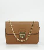 Tan Compact Sling Bag