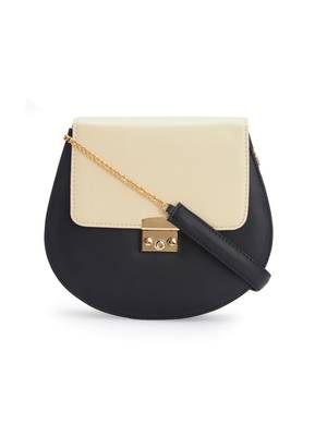 Black and Cream Sling bag 1