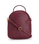 Maroon Compact Backpack