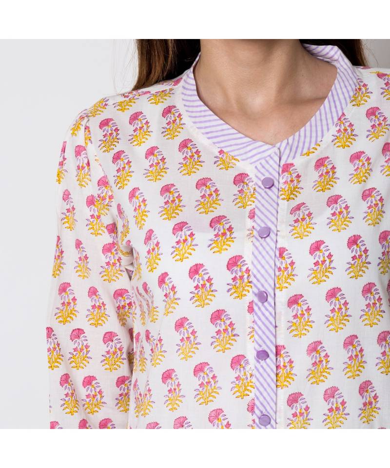 multicolor printed cotton dresses