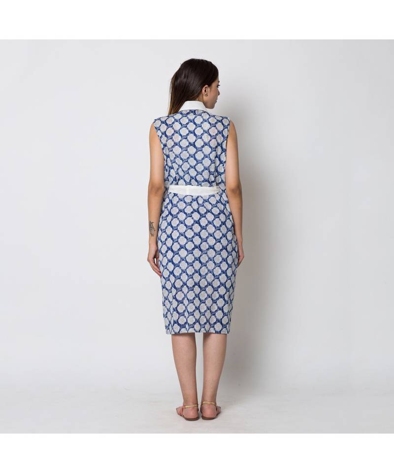 blue printed cotton dresses
