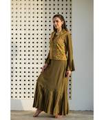 mustard plain cotton dresses