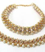 White cubic zirconia anklets