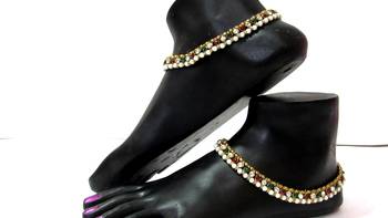 Multicolor cubic zirconia anklets 2