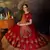 Maroon Gilter Sequins Embroidered Satin Semi Stitched wedding lehenga