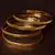 Two Pairs of Gold Plated Glossy Bangles for Women