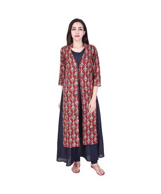 red printed cotton dresses 2