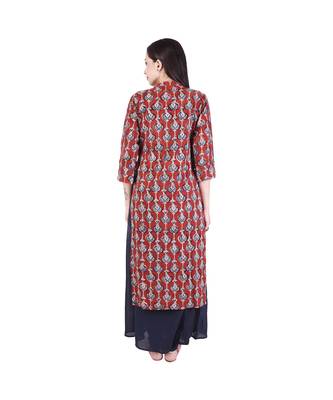 red printed cotton dresses 5