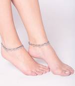 Silver anklets