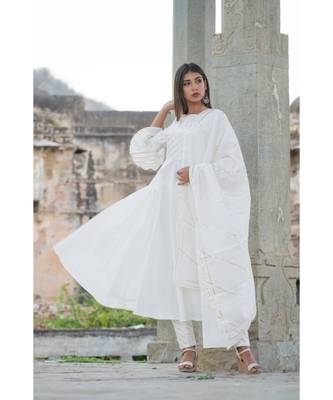 off white printed cotton kurti 5