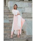 off white printed cotton kurti