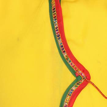 Yellow plain cotton boys kurta pyjama 2
