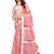 Baby Pink Color Net & Satin Patta  Saree With Blouse