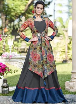 Grey Woven Tussar Salwar 1