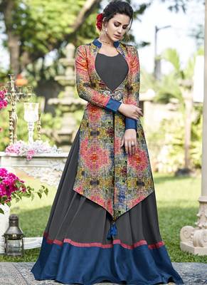 Grey Woven Tussar Salwar 2