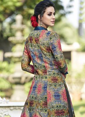 Grey Woven Tussar Salwar 3