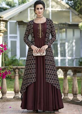 Coffee Woven Tussar Salwar 1