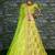 Seductive Neon Green Dori, Zari, and Sequins Embroidered Silk indian lehenga choli dress