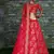 Enchanting Red Dori, Zari, and Sequins Embroidered Thai Silk fabric indian designer lehenga dress