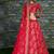 Enchanting Red Dori, Zari, and Sequins Embroidered Thai Silk fabric indian designer lehenga dress