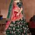 Dazzling Dark Green Dori, Sequins, and Thread Embroidered Taffeta Silk Fabric Designer Lehenga for wedding