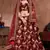 Appetizing Maroon Dori, Sequins, and Thread Embroidered Taffeta Silk Fabric Lehenga choli for Bride