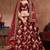 Appetizing Maroon Dori, Sequins, and Thread Embroidered Taffeta Silk Fabric Lehenga choli for Bride