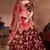Appetizing Maroon Dori, Sequins, and Thread Embroidered Taffeta Silk Fabric Lehenga choli for Bride