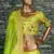 Seductive Neon Green Dori, Zari, and Sequins Embroidered Silk indian lehenga choli dress