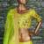 Seductive Neon Green Dori, Zari, and Sequins Embroidered Silk indian lehenga choli dress