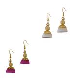 Multicolor combo silk thread earrings