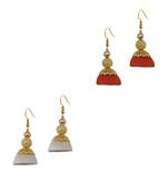 Multicolor combo silk thread earrings