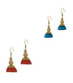Multicolor combo silk thread earrings