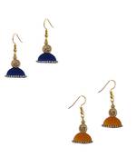 Multicolor combo silk thread earrings