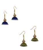 Multicolor combo silk thread earrings