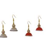 Multicolor combo silk thread earrings