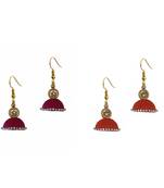 Multicolor combo silk thread earrings