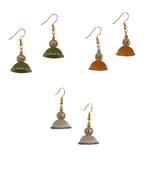 Multicolor combo silk thread earrings