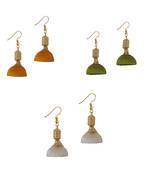 Multicolor combo silk thread earrings