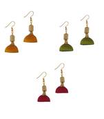 Multicolor combo silk thread earrings