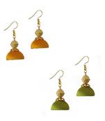 Multicolor combo silk thread earrings