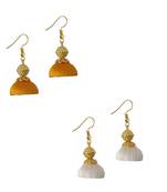 Multicolor combo silk thread earrings