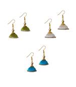 Multicolor combo silk thread earrings