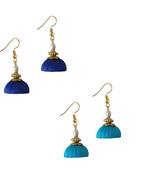 Multicolor combo silk thread earrings