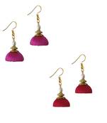 Multicolor combo silk thread earrings