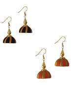 Multicolor combo silk thread earrings
