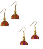 Multicolor combo silk thread earrings
