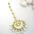 Gold White Kundan With Pearl Maang Tikka