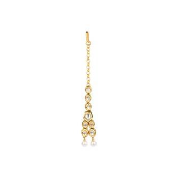 Kundan String With Maangtikka Necklace Sets 4